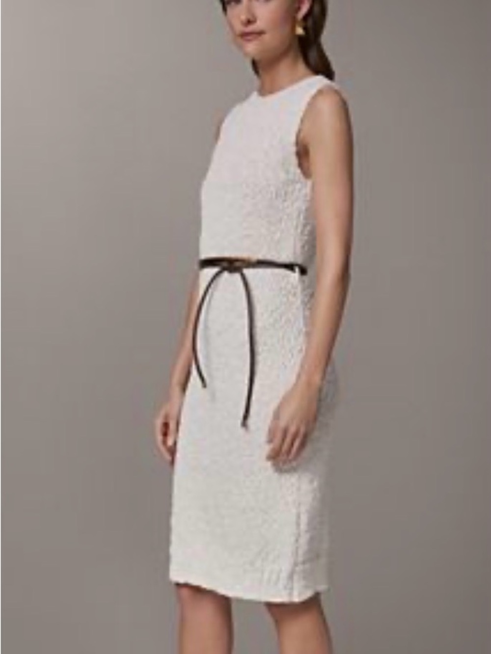Evan-Picone White Maxi Dress Size 10